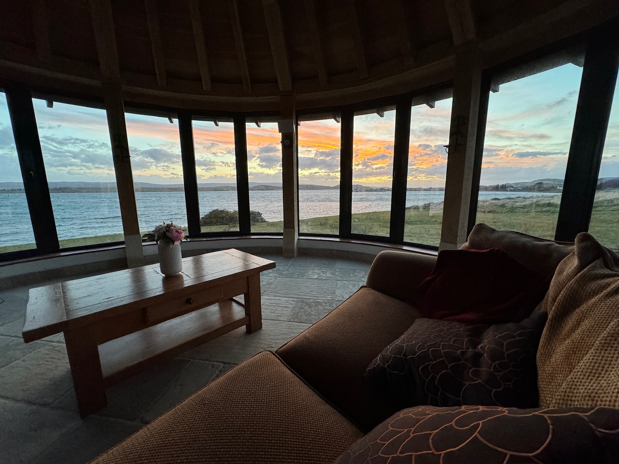 Sunset from the circular room