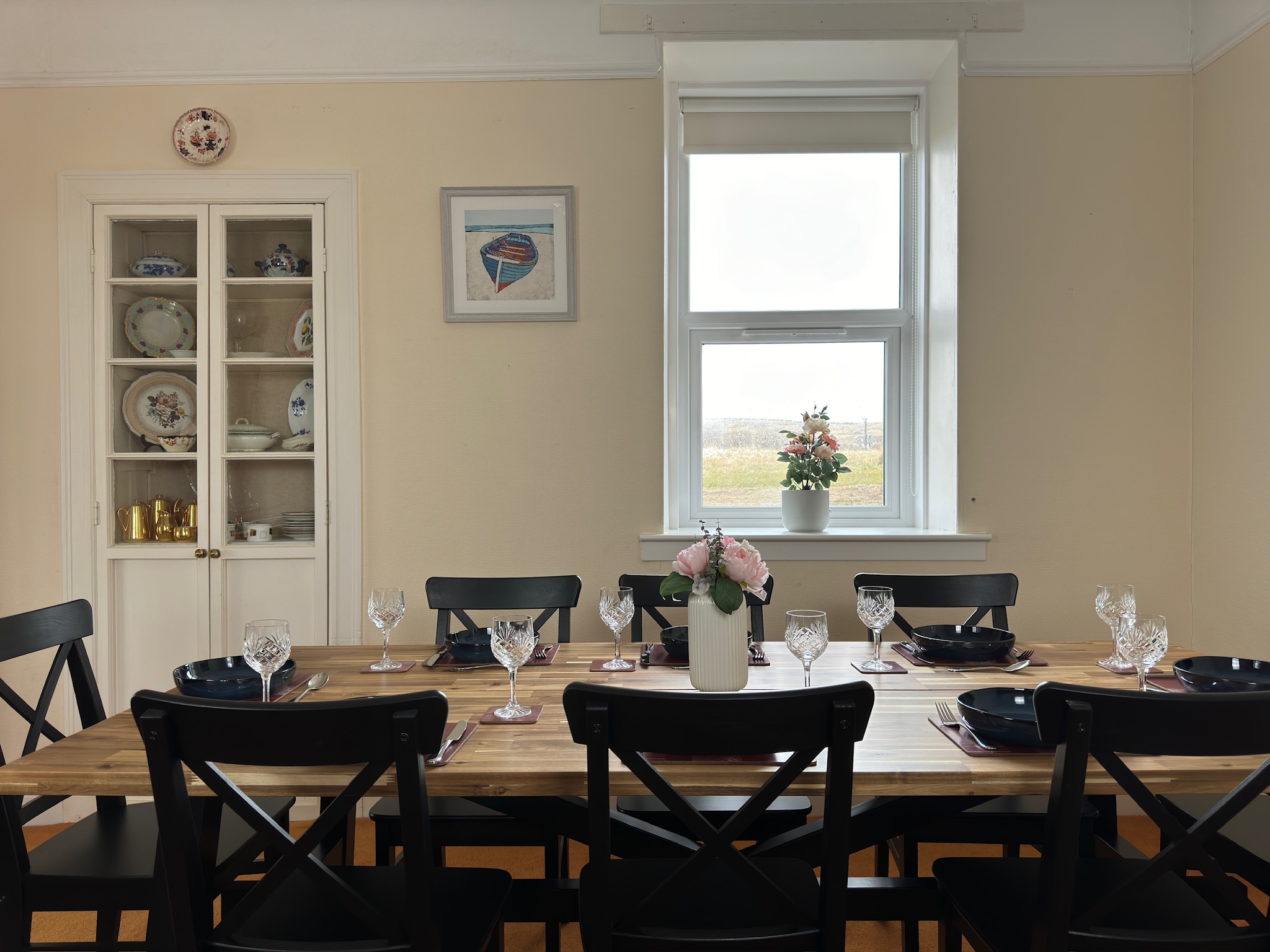 Dining room beside the china cabinet